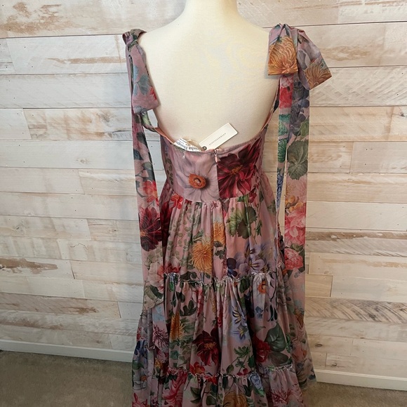 NWT Anthropologie size 2 Isabella tiered square neck maxi dress - Picture 9 of 14